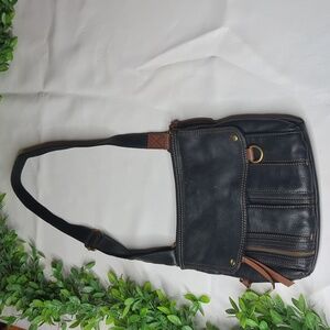 Fossil Morgan soft pebble leather crossbody bag black